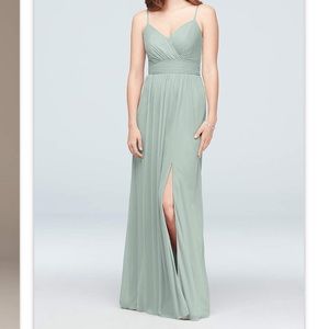 Dusty Sage David’s Bridal Bridesmaid Dress